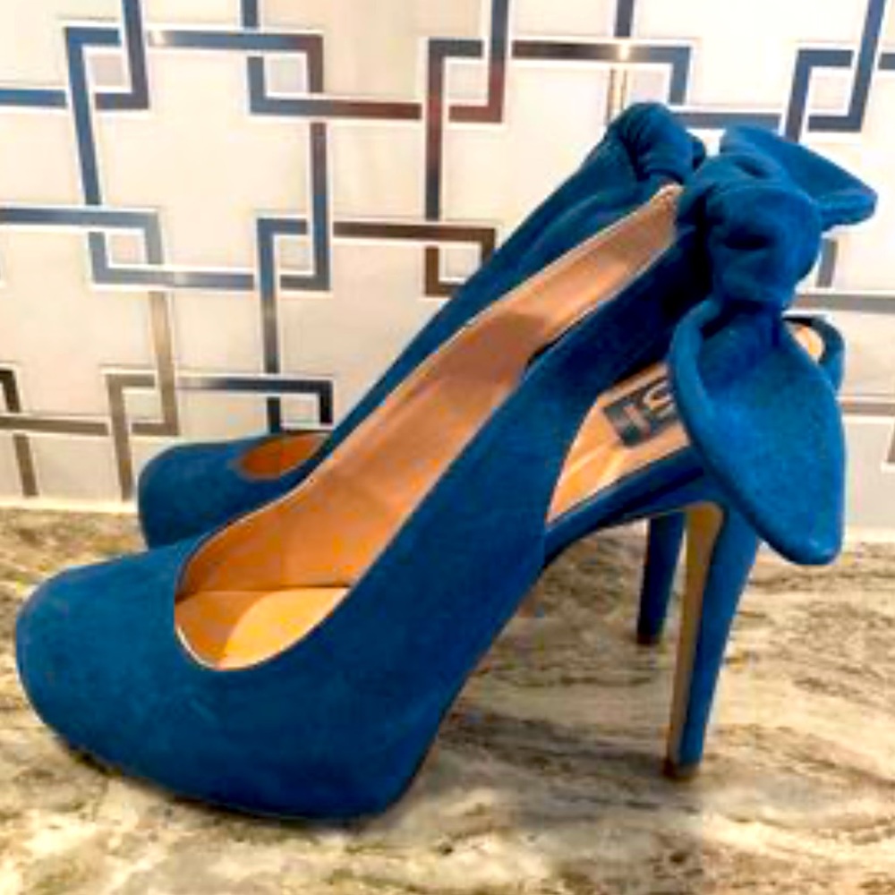 DolceVita Blue Suede Heels